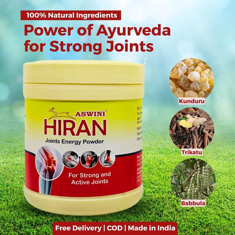 Hiran Joint Energy Powder - Energise your Joints and Get Immediate Pain Relief