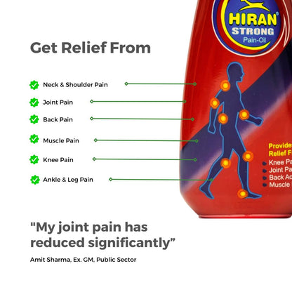 Hiran Pain Relief Oil - Relief in less than 3 minutes