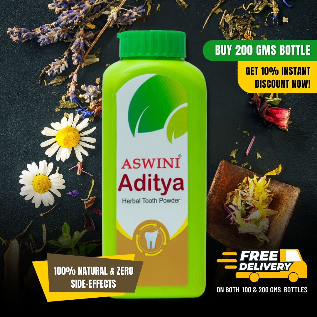 Aditya Herbal Pain-Relief Tooth Powder