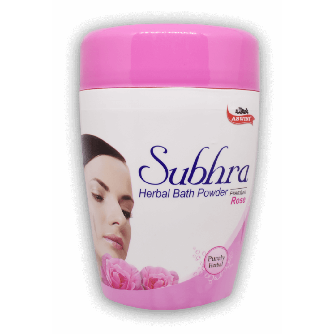 Aswini Subhra Rose Herbal Bath Powder
